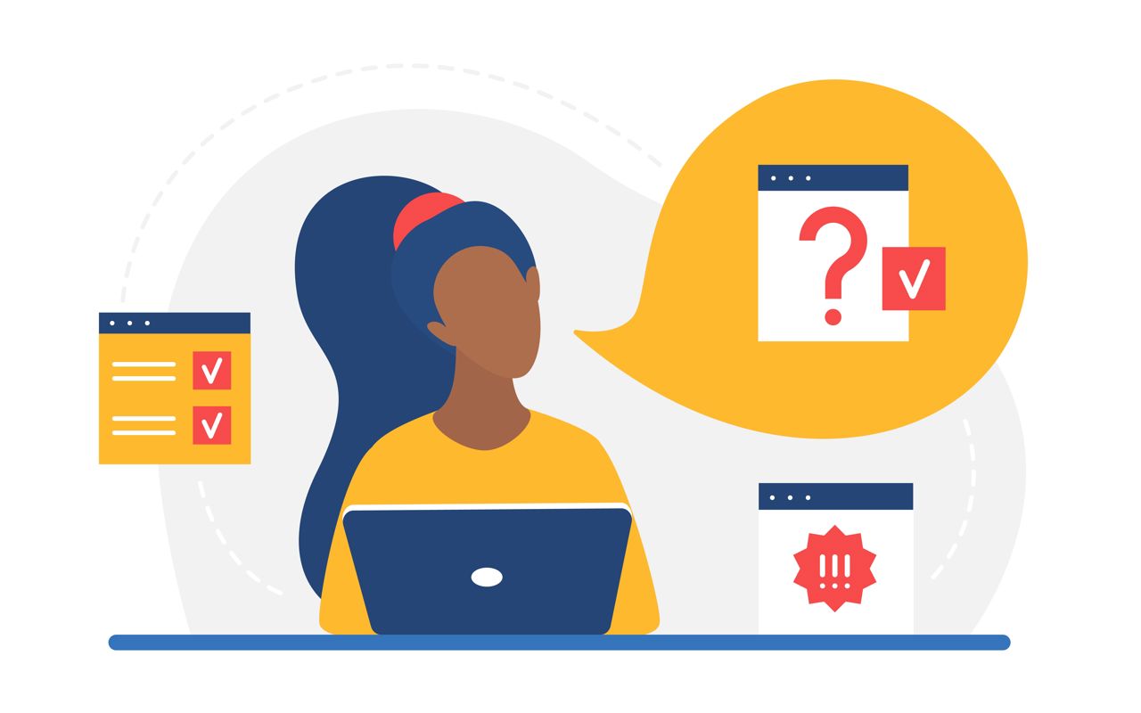 tegning af receptionist